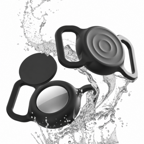 SafePet ID Smart Tag silicone collar holder, water-resistant design