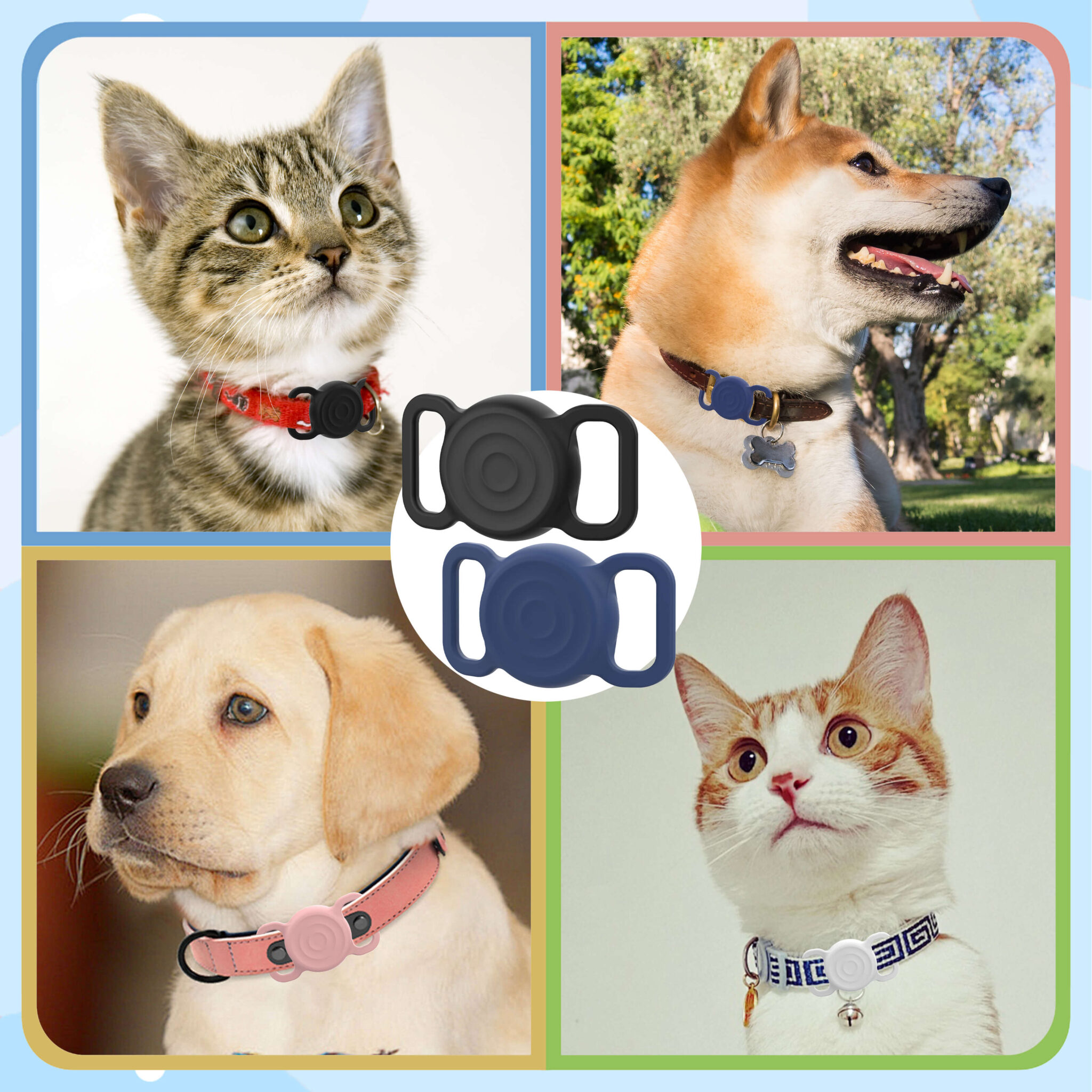 image SafePet ID Smart Tag tracker for a pet collar